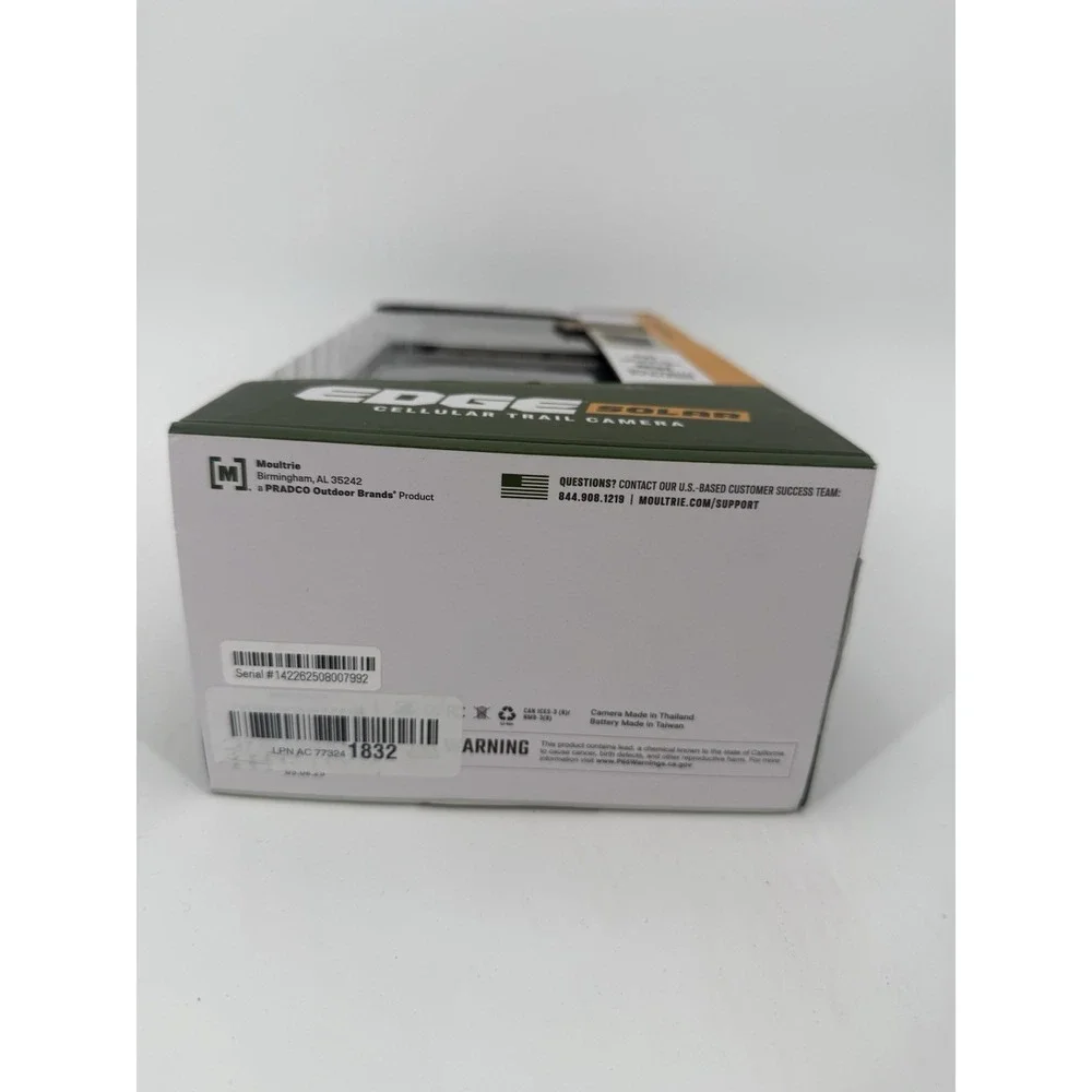 Moultrie Edge Solar Cellular Trail Camera Rechargeable‎ Battery 40MP OPEN BOX